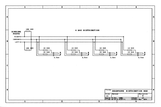 Headphone Distribution schematic